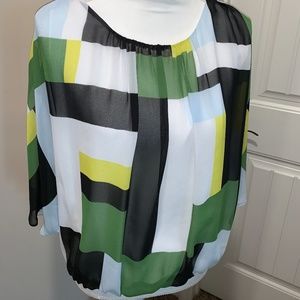 LIKE NEW Vince Camuto Color-block Blouse